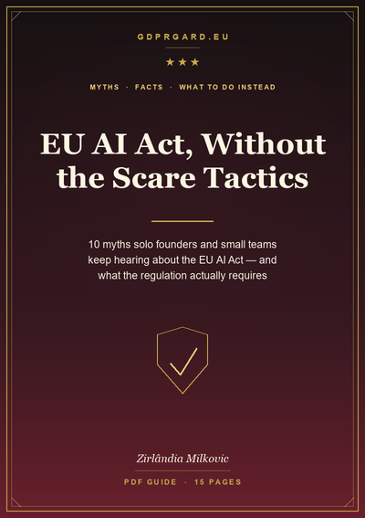 Cover of EU AI Act, Without the Scare Tactics